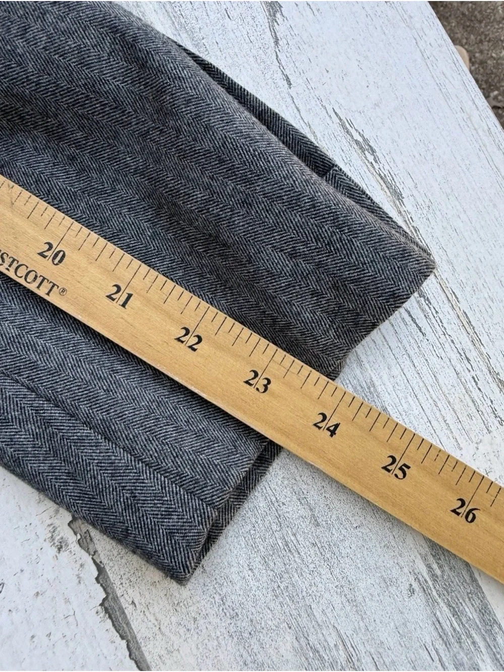 Polo by Ralph Lauren Herringbone Charcoal Gray Wool Suit